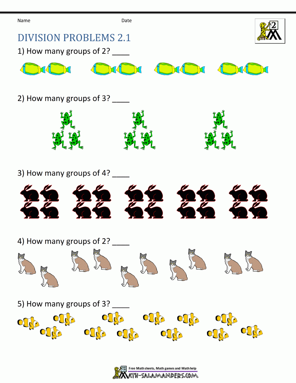Free Printable Math Worksheets Division