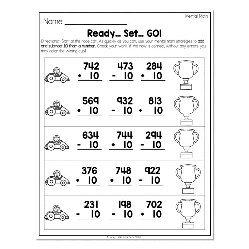 Printable Second Grade Math Worksheets