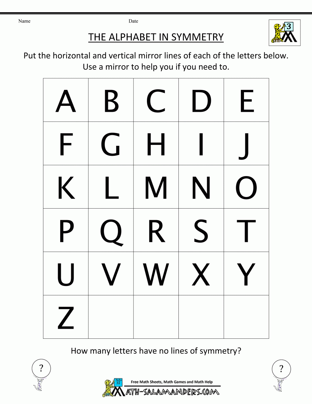 3rd Grade Geometry Worksheets
