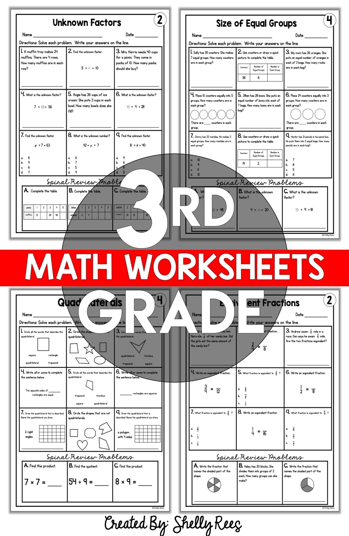 3rd Grade Printable Worksheets