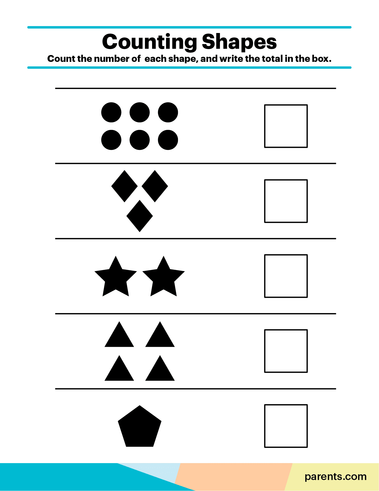 Free Printable Math Kindergarten Worksheets