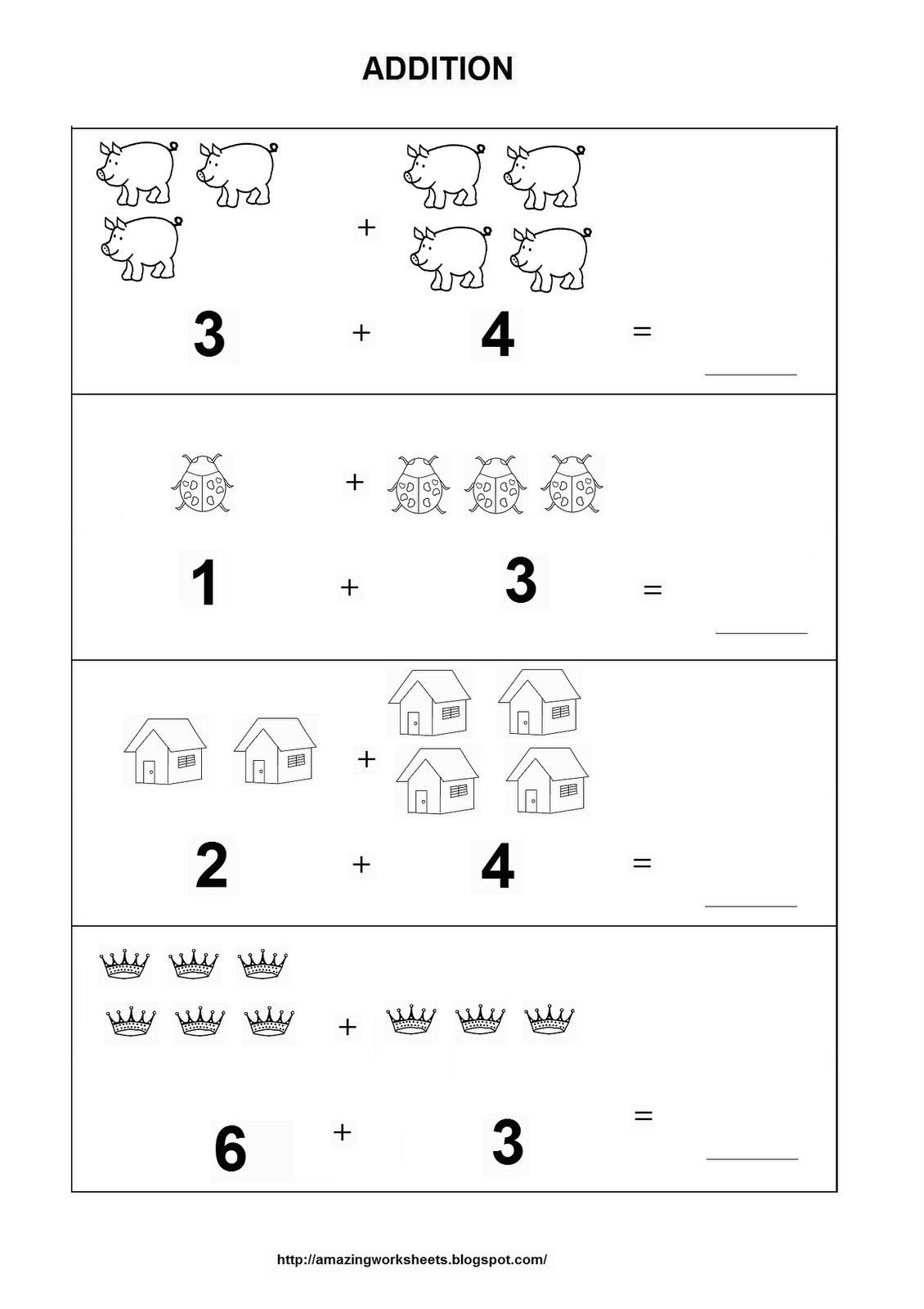 Easy Math Worksheets Printable