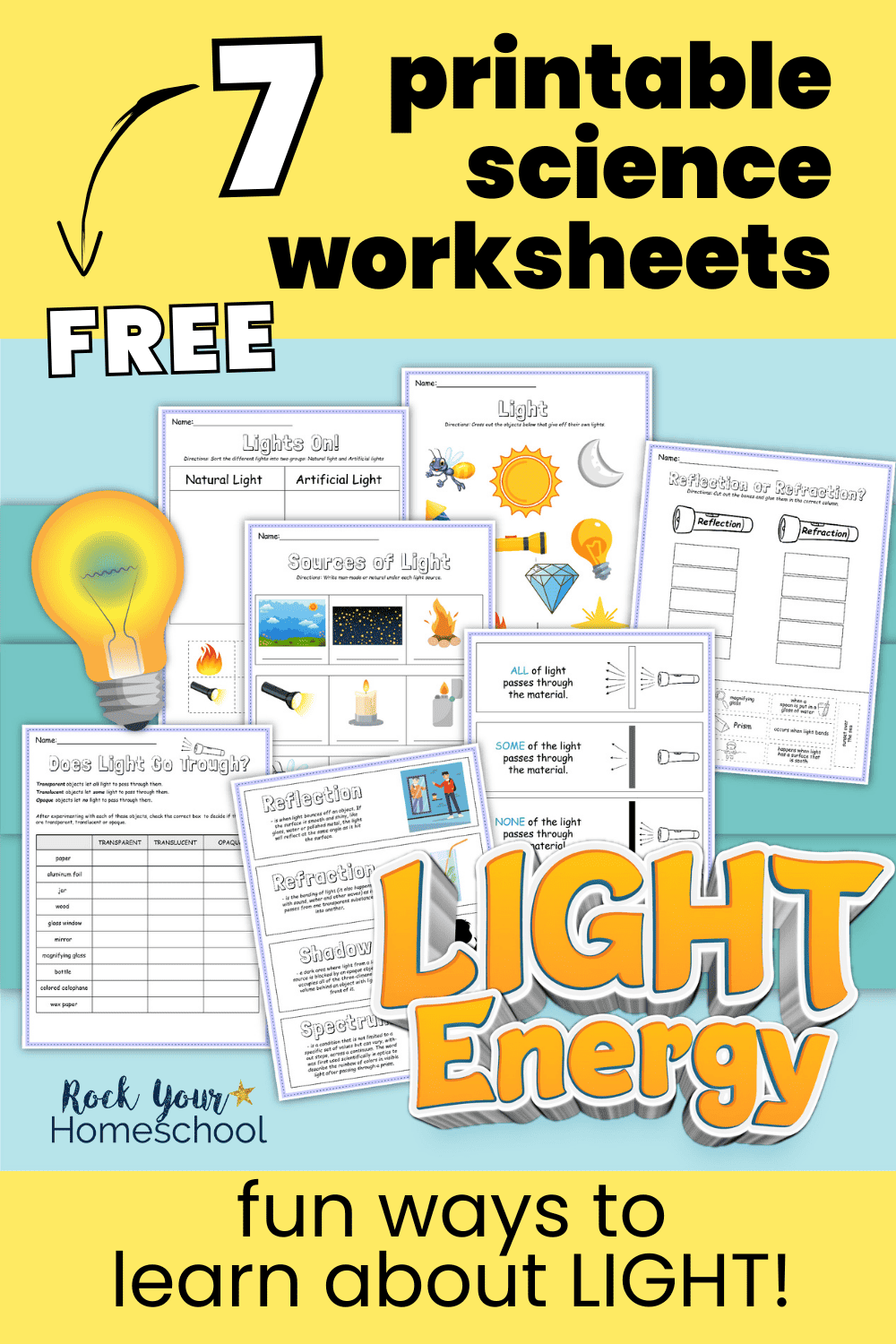 Light Worksheets 7 Amazing Ways To Make It Fun For Kids Free Worksheets Library