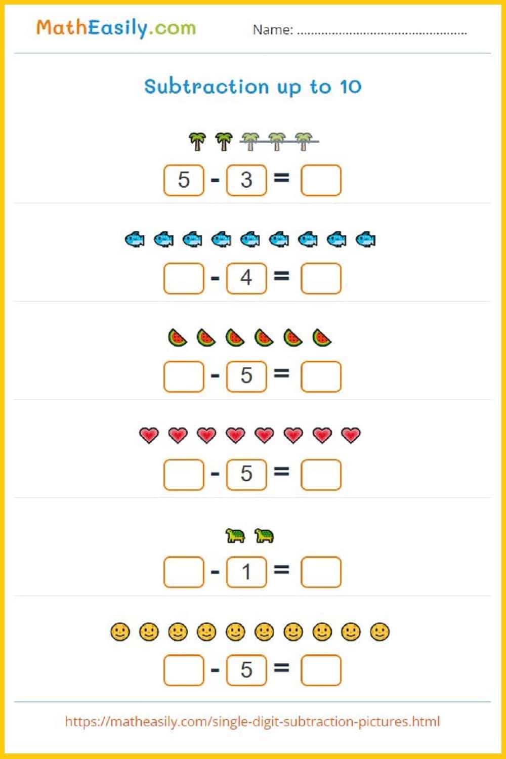 Free Printable Math Worksheets For Kids