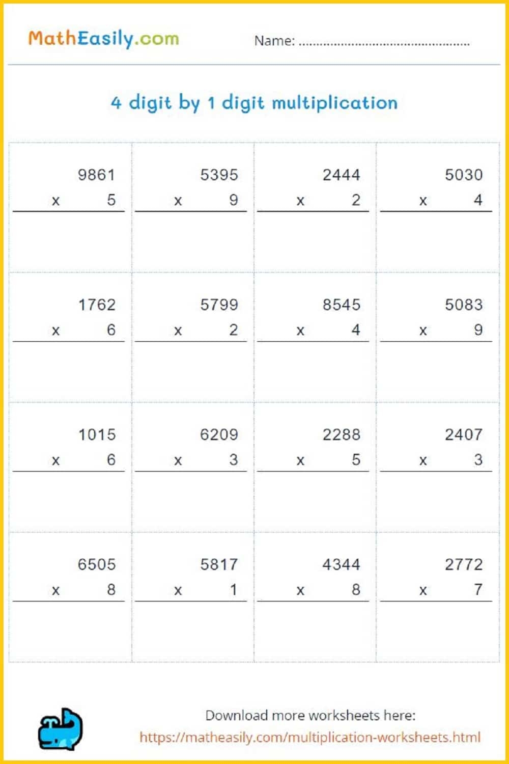 Free Printable 3rd Grade Math Worksheets