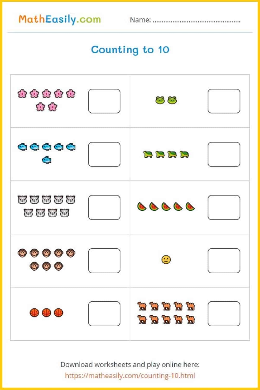 Kindergarten Math Worksheets Free Printables