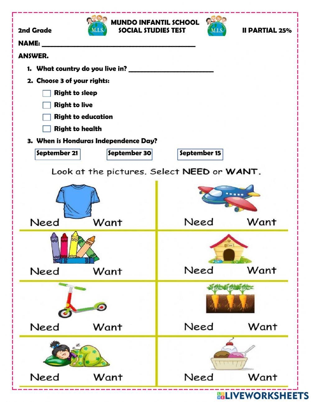 Social Studies Online Exercise For 2nd Grade Live Worksheets Worksheets Library