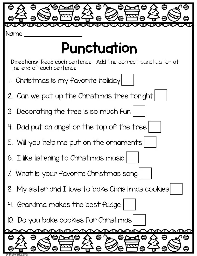 13 Free Christmas Worksheets For Second Grade Second Grade Teaching Blog