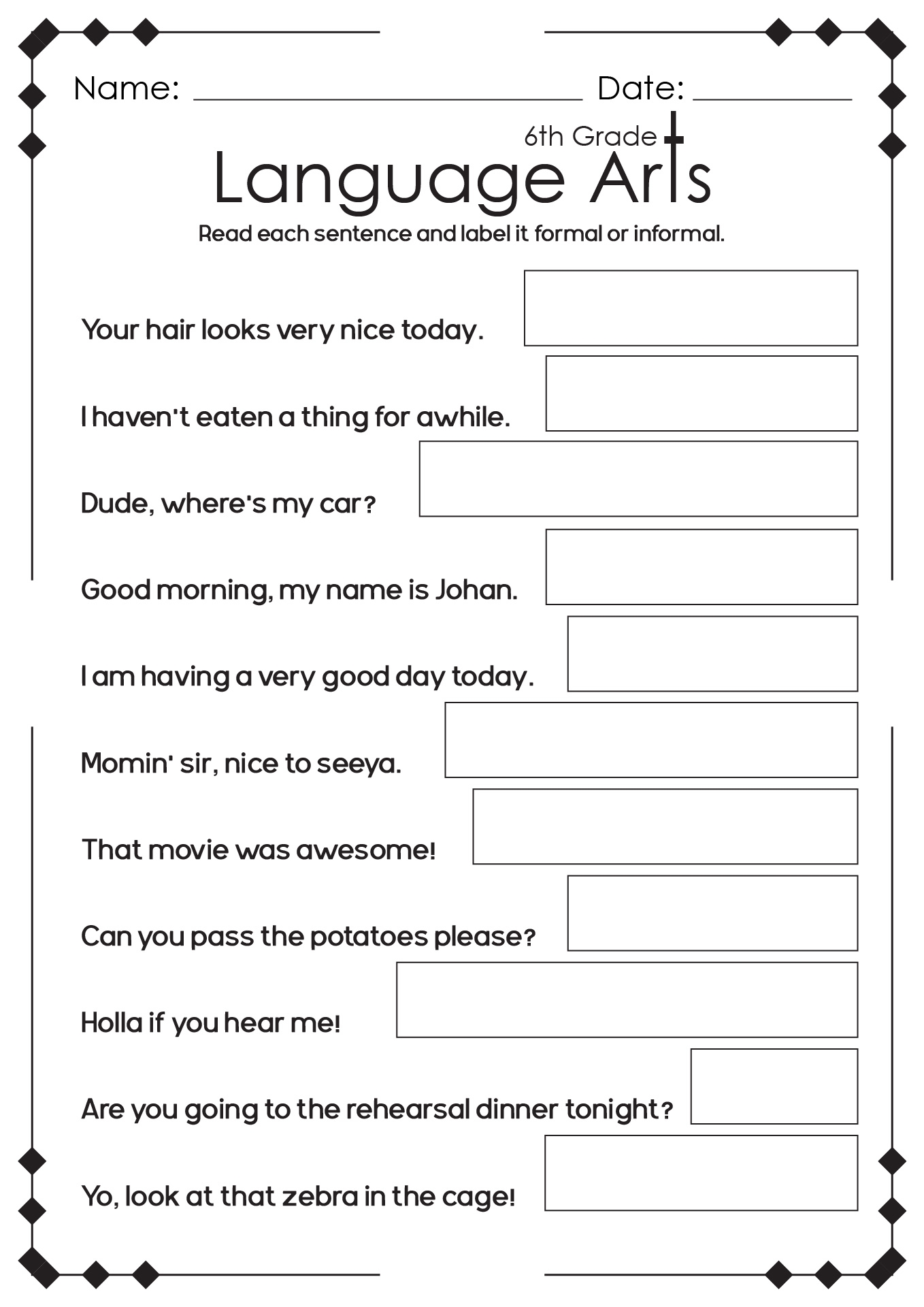 13 High School English Language Arts Worksheets Free PDF At Worksheeto