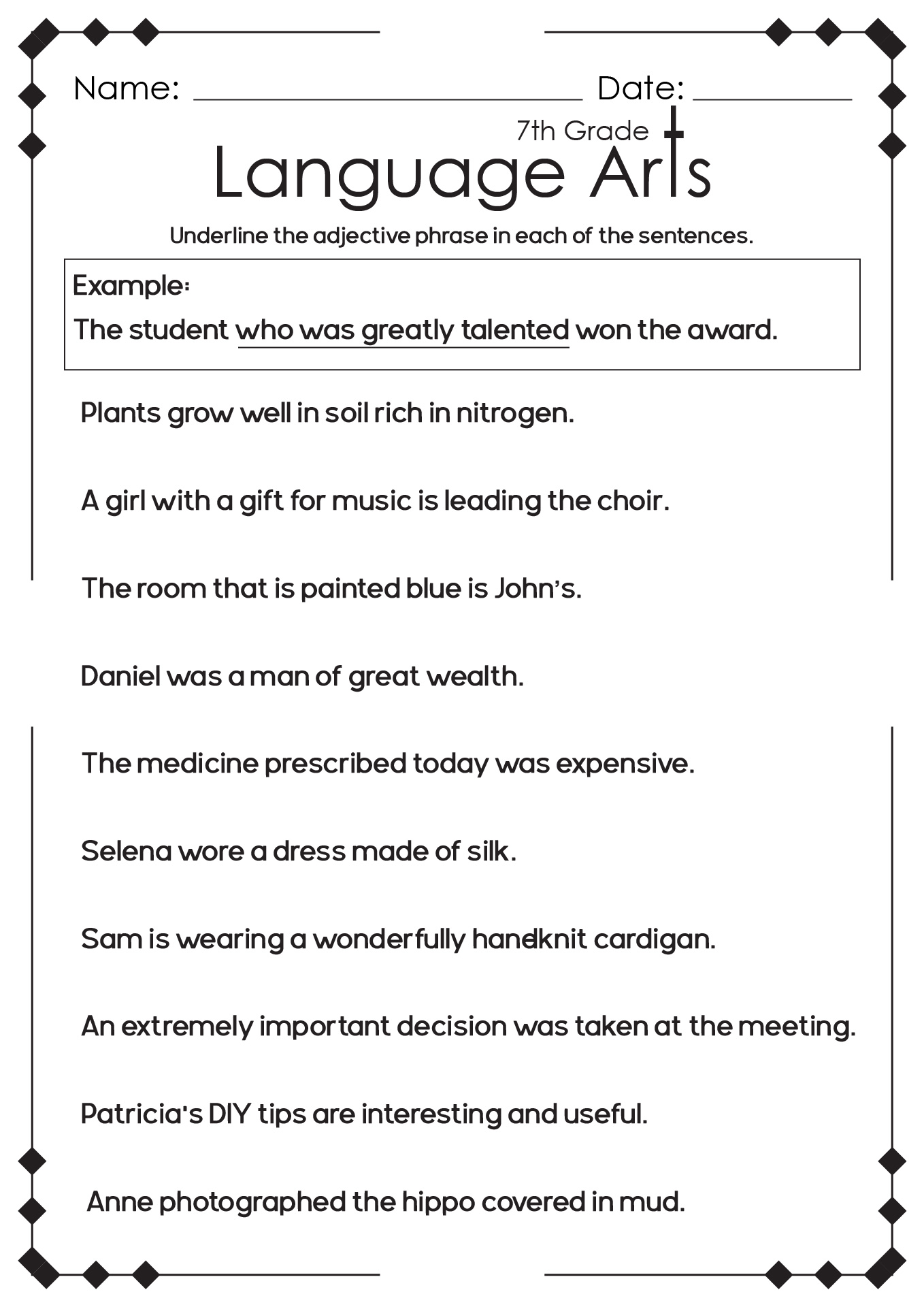 13 High School English Language Arts Worksheets Free PDF At Worksheeto