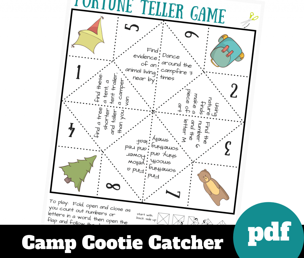 Camping Activities For Kids Printable