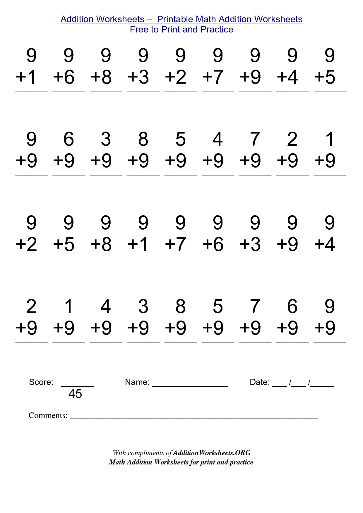 Free Printable 2nd Grade Math Worksheets Pdf