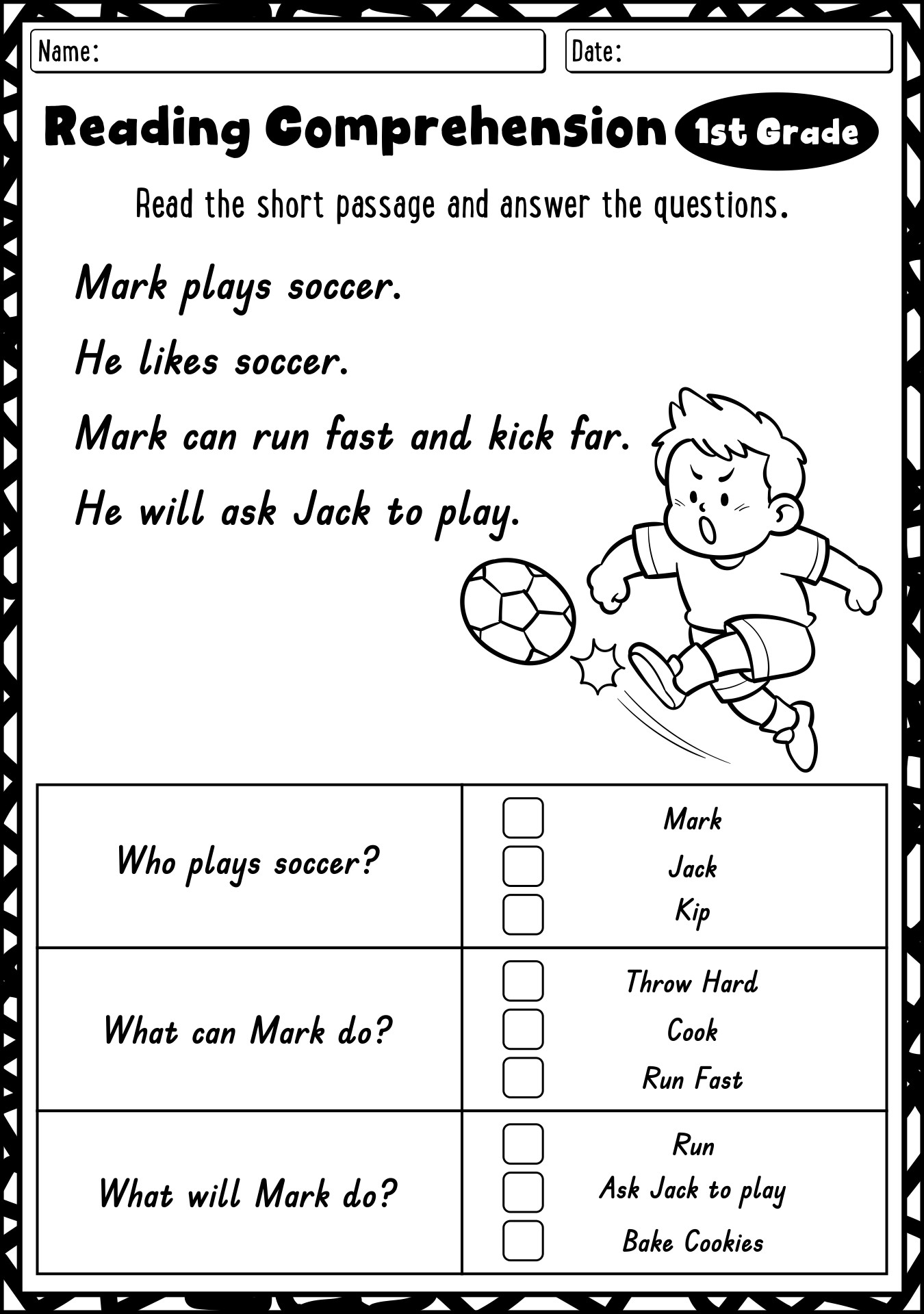 18 First Grade Reading Worksheets Free PDF At Worksheeto
