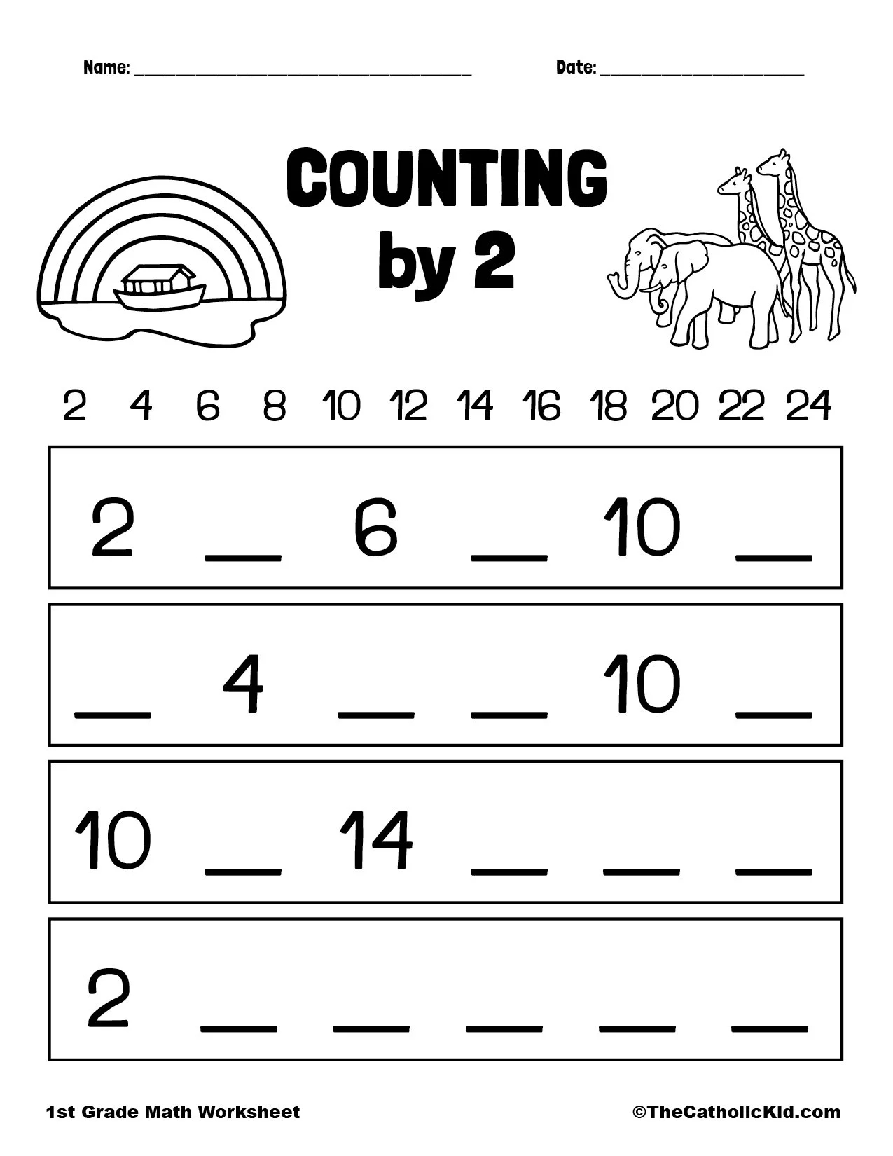 Printable Math Worksheets For 1st Grade Pdf