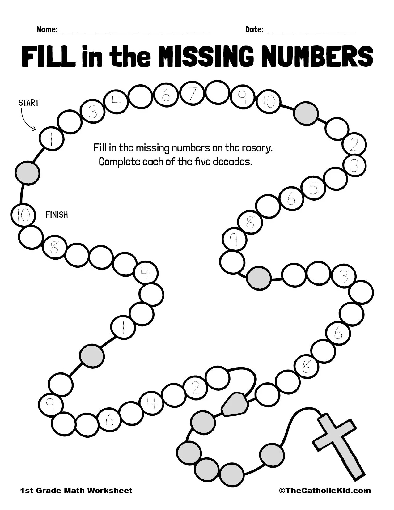 1st Grade Math Catholic Worksheets TheCatholicKid