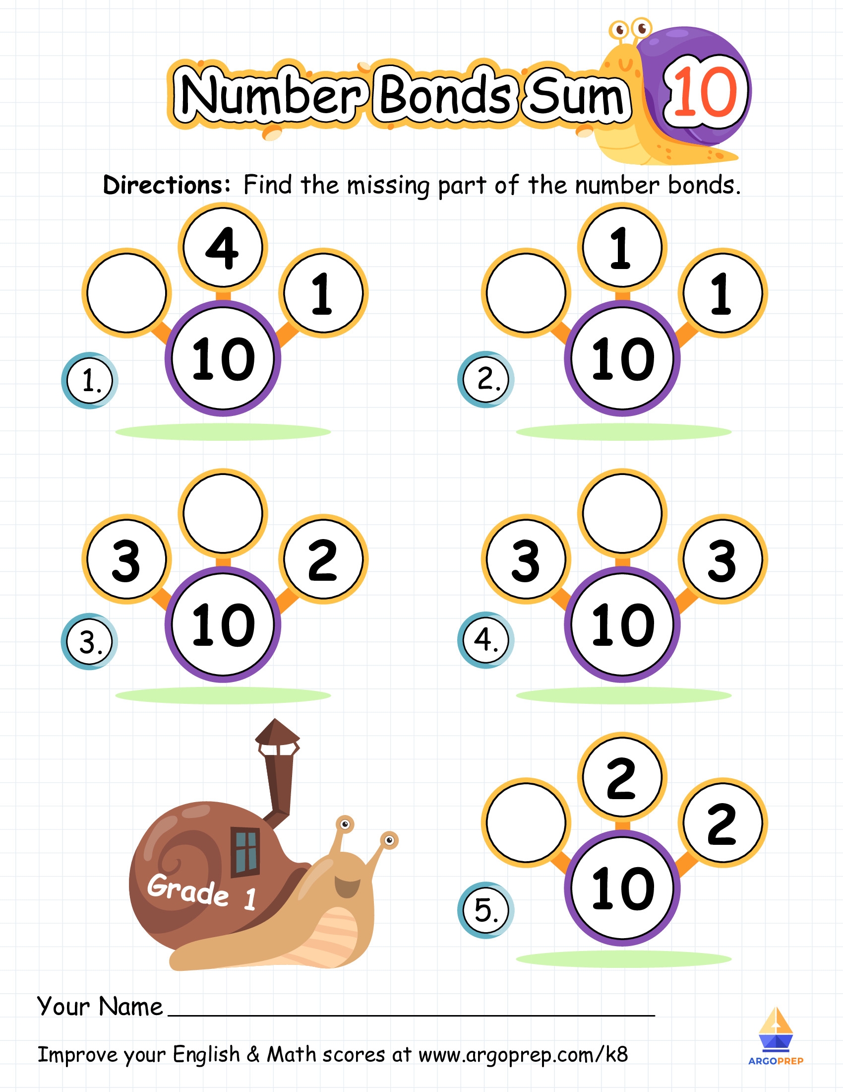 1st Grade Math Worksheets For Free ArgoPrep