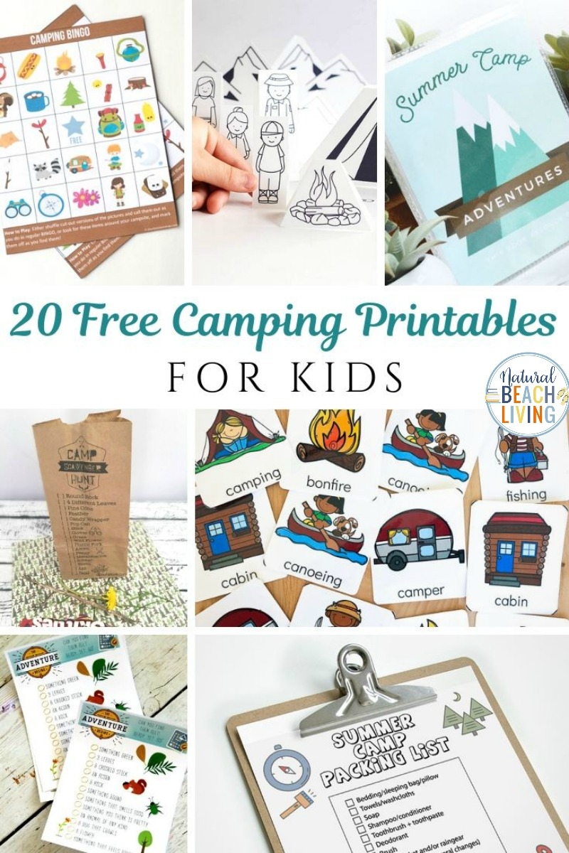 20 Free Camping Printables For Kids Natural Beach Living