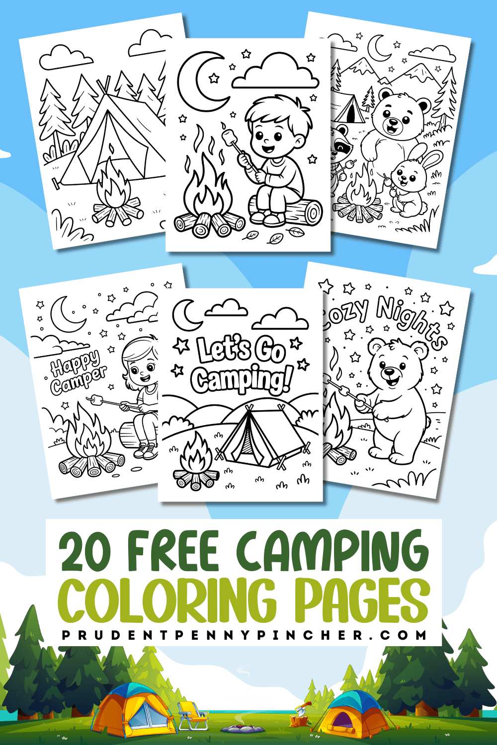Free Printable For Kindergarten Camping