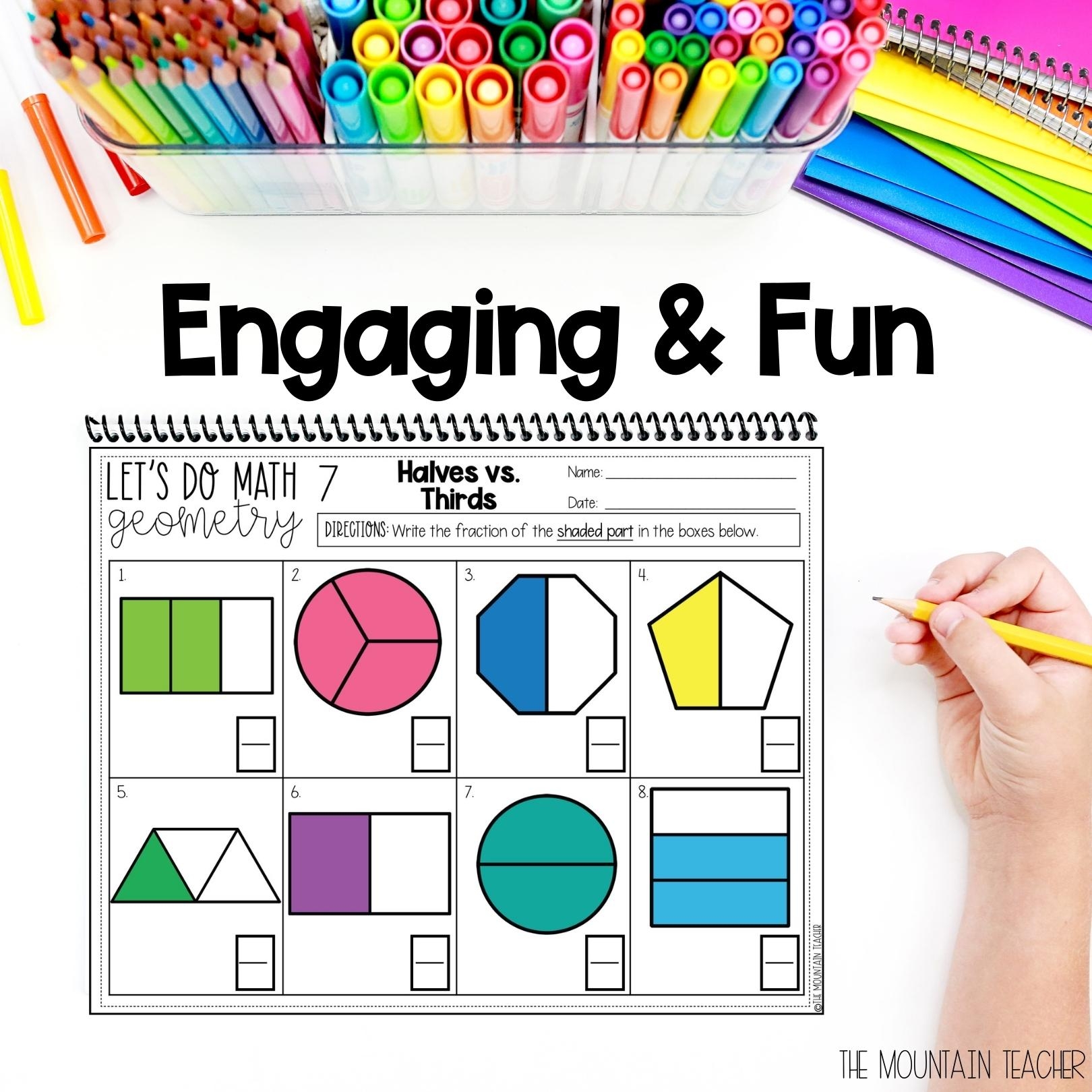 2nd Grade Math Worksheets Activities Lesson Videos Digital Year Long Bundle The Mountain Teacher