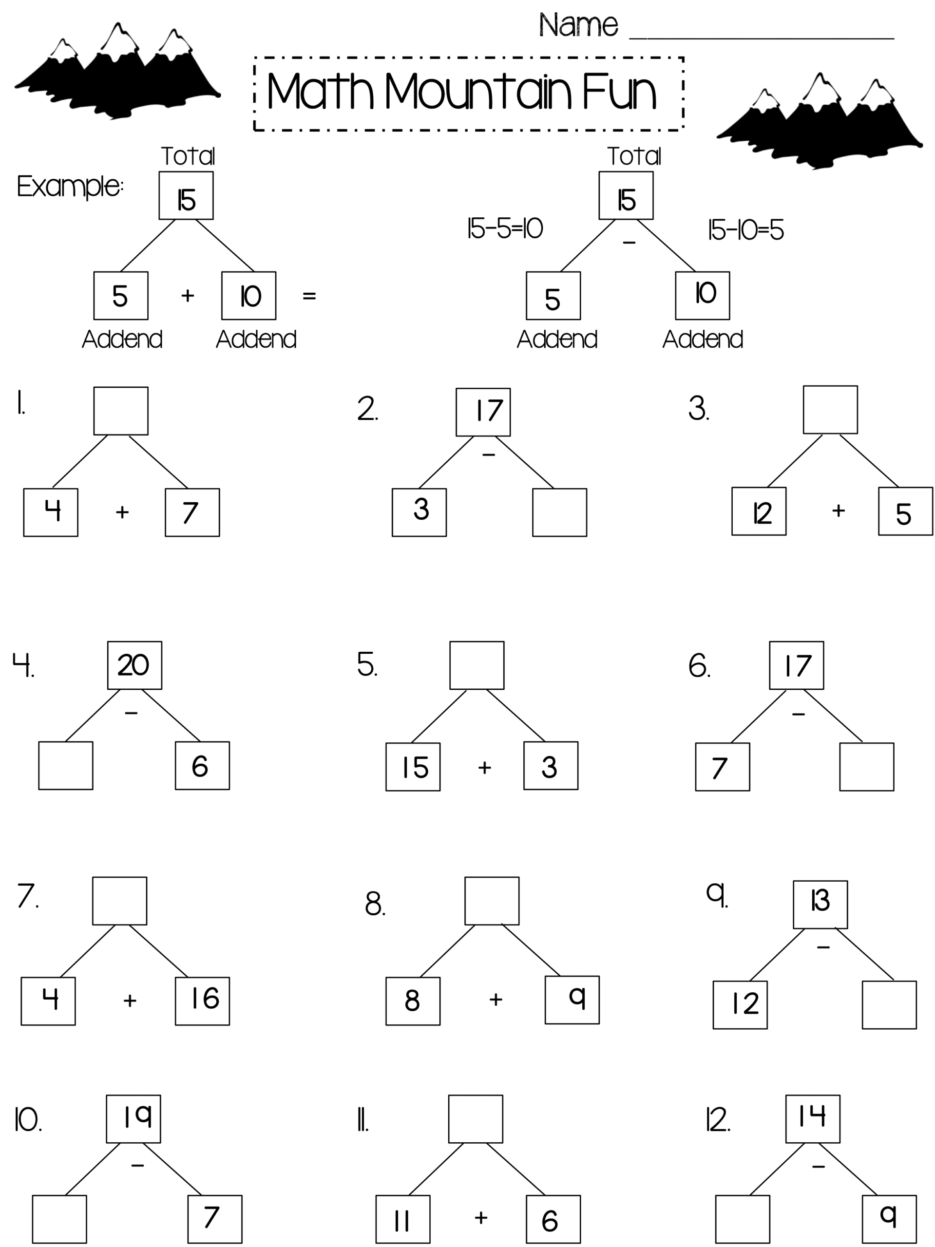 Printable Math Worksheets Free 2nd Grade