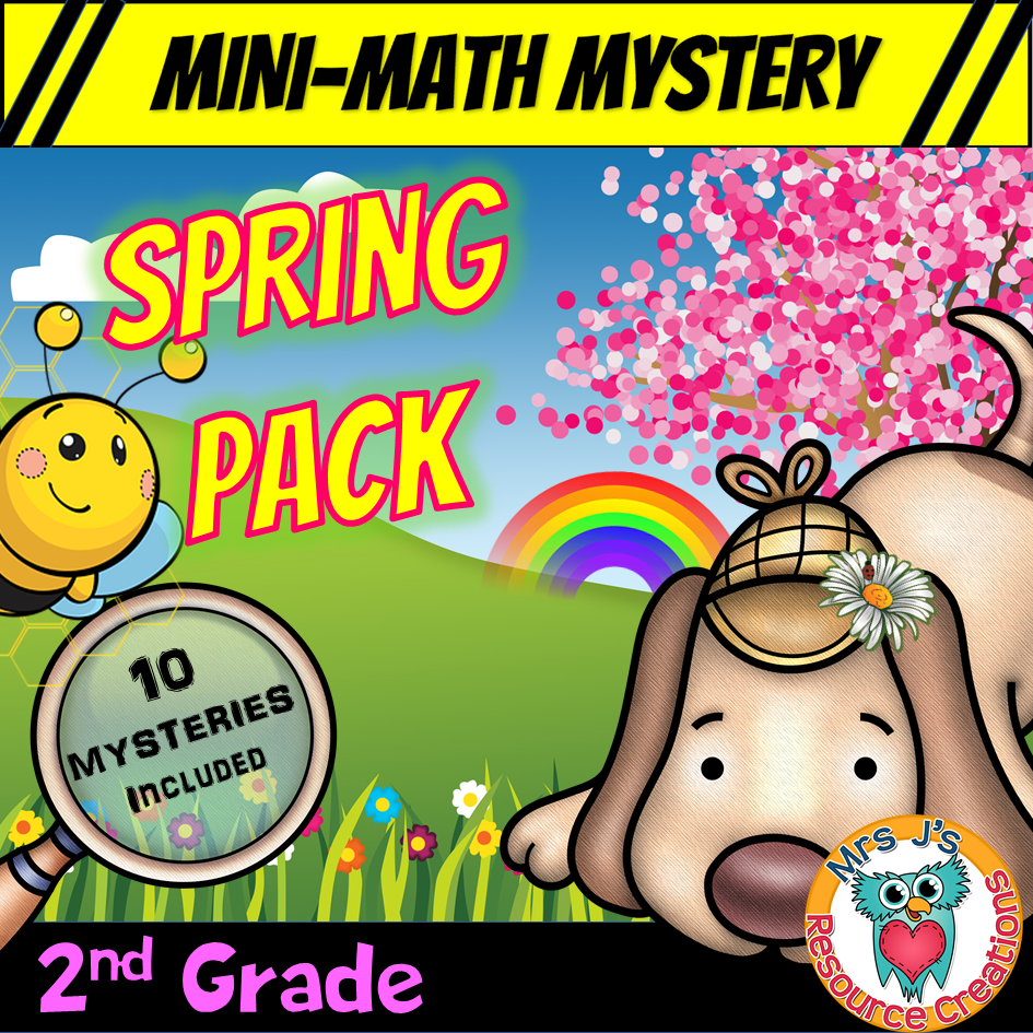 2nd Grade Mini Math Mysteries For Spring