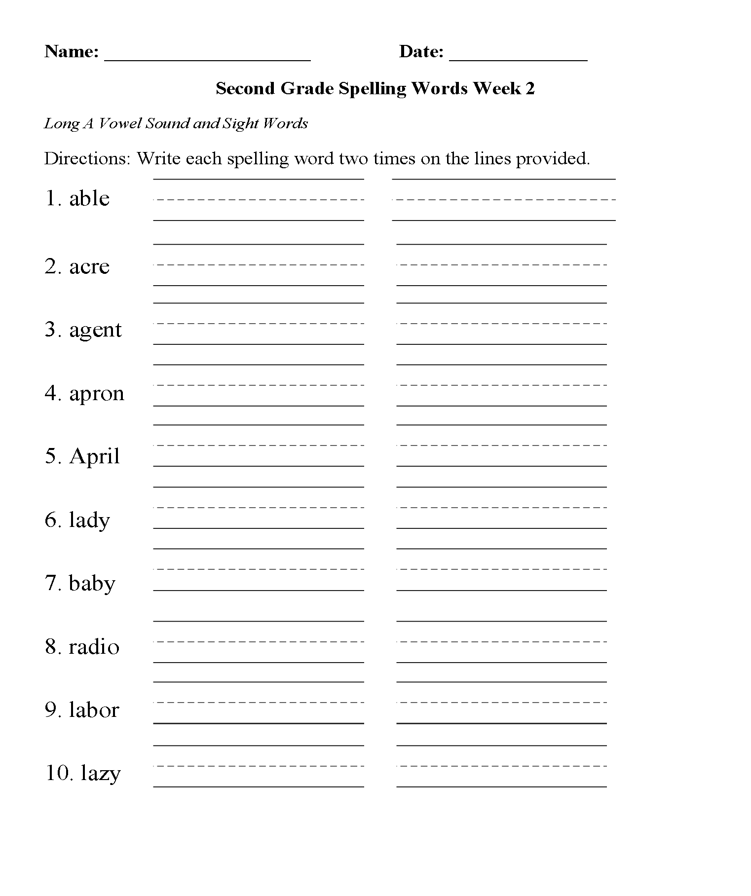 2nd Grade Worksheets Best Coloring Pages For Kids Worksheets Library