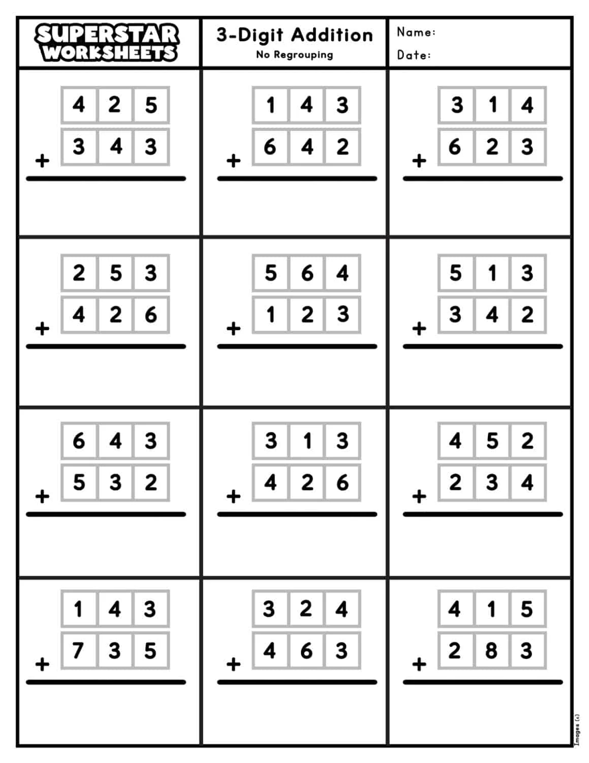 Free Printable Worksheets For Math Grade 3