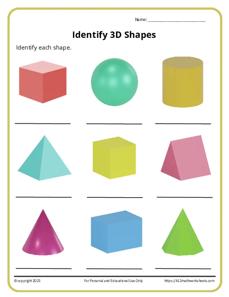 Printable Worksheets For 2nd Grade Geometry