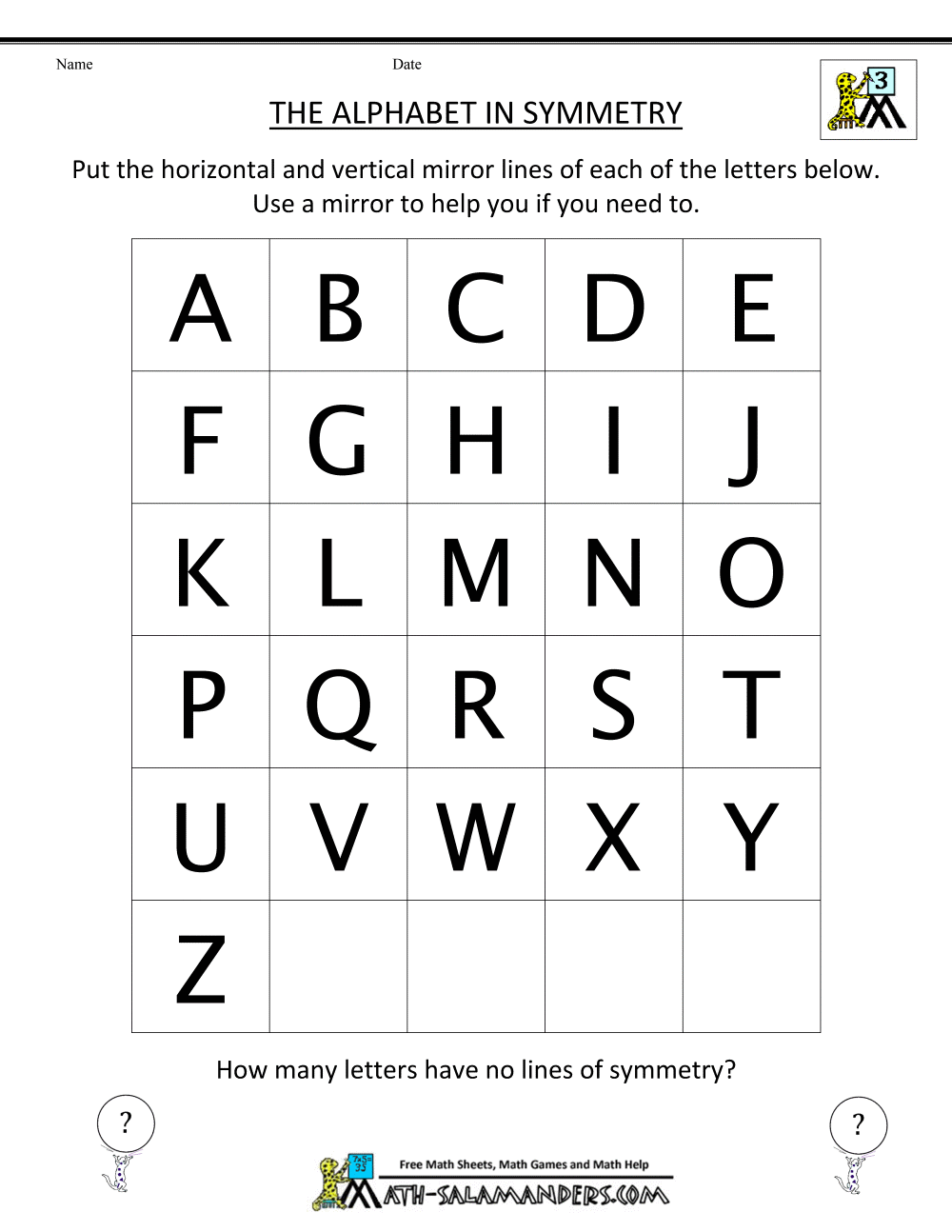 3rd Grade Geometry Worksheets