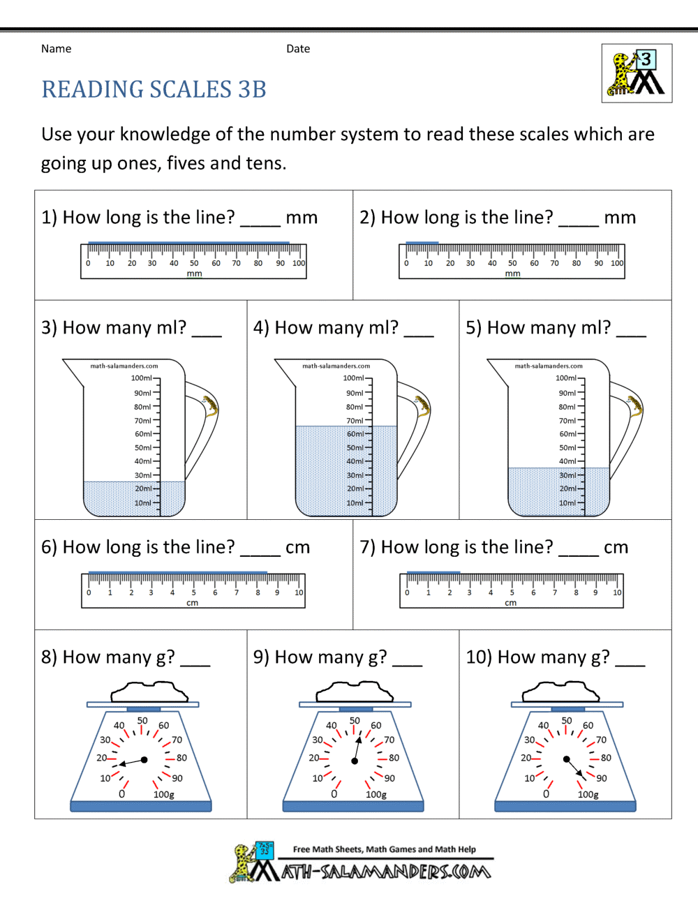 3rd Grade Math Worksheets Free Printable Pdf
