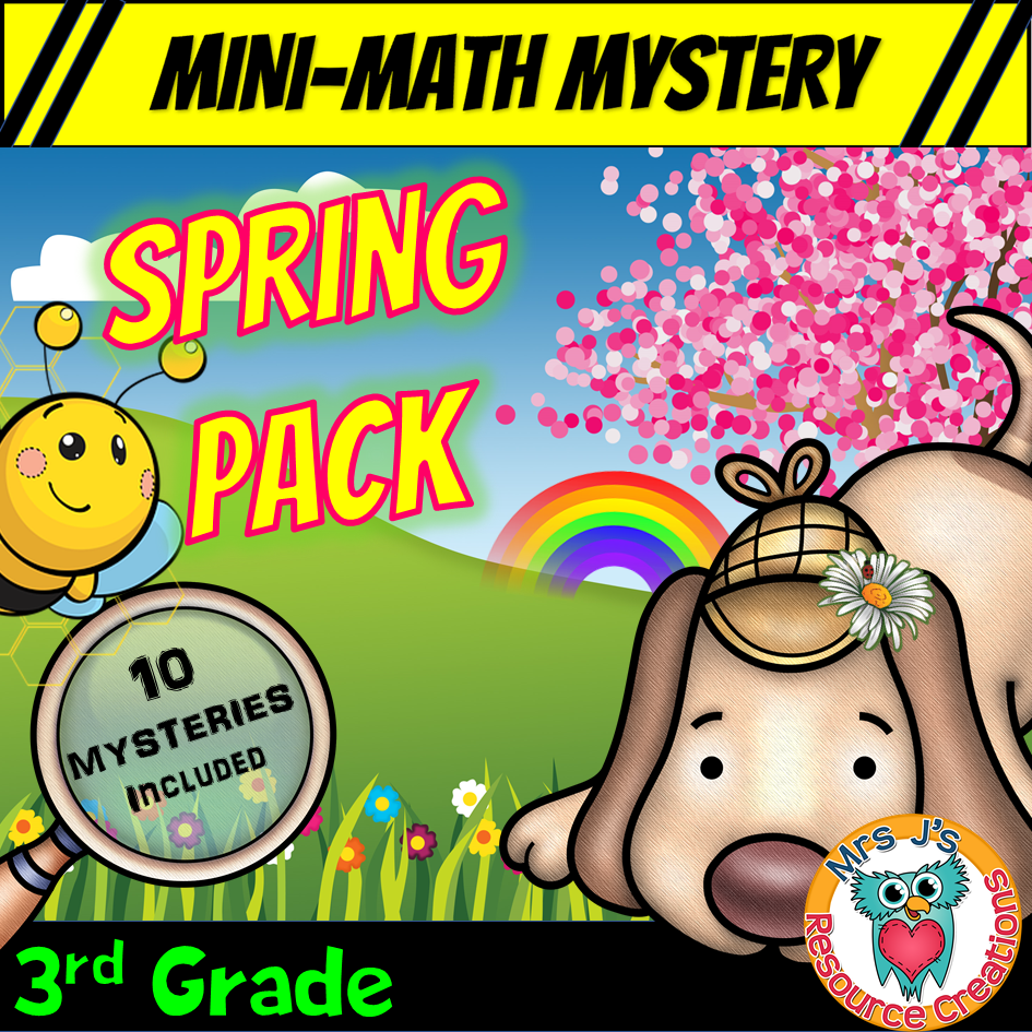 3rd Grade Mini Math Mysteries For Spring
