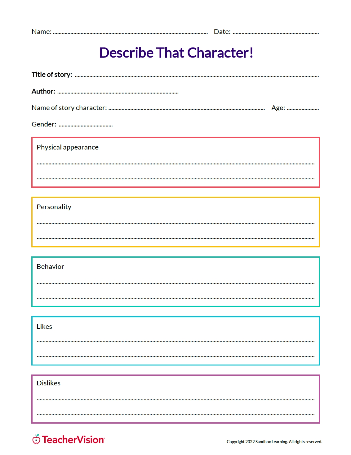 4th Grade Creative Writing Worksheets