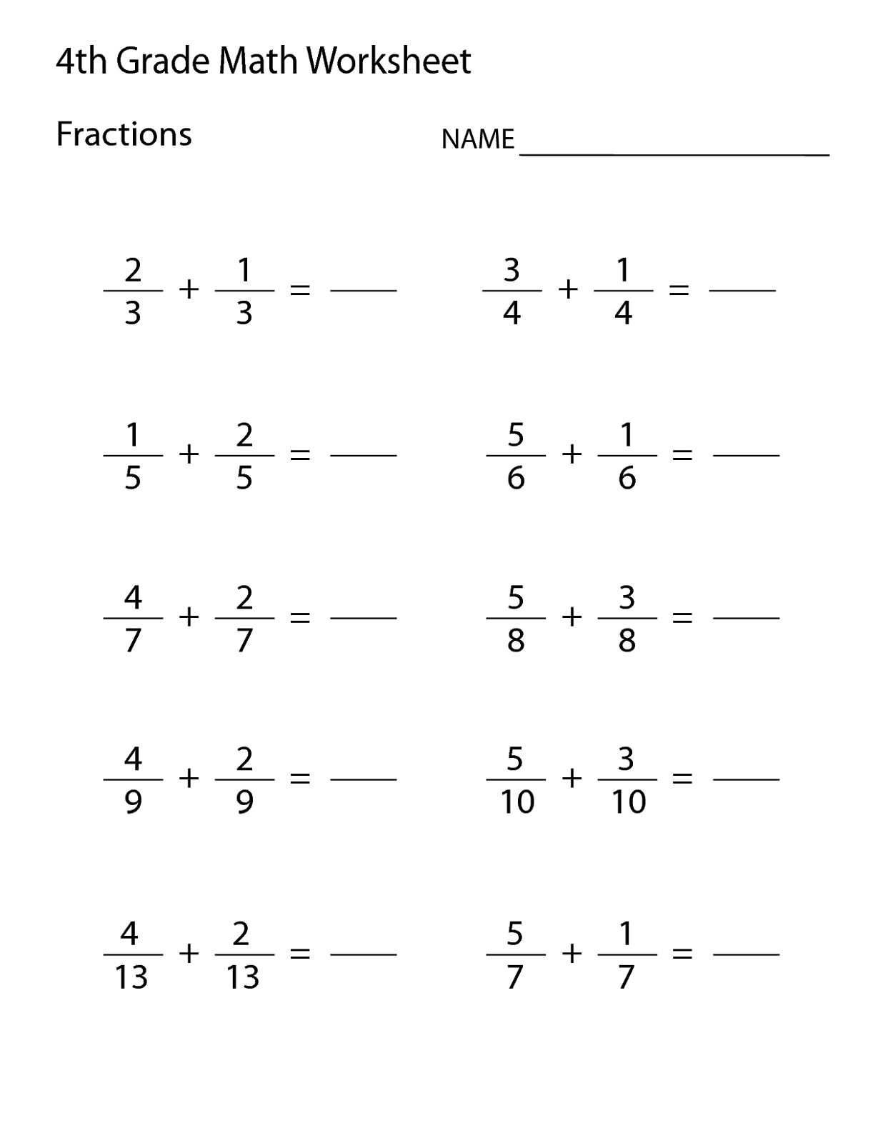 4th Grade Math Printable Worksheets 99Worksheets Worksheets Library