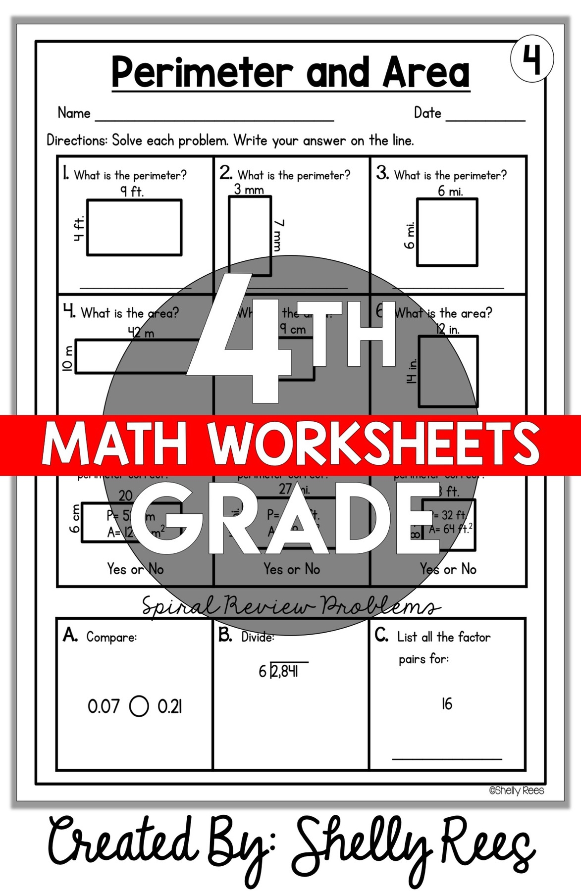 4th Grade Math Worksheets Free And Printable Appletastic Learning Worksheets Library
