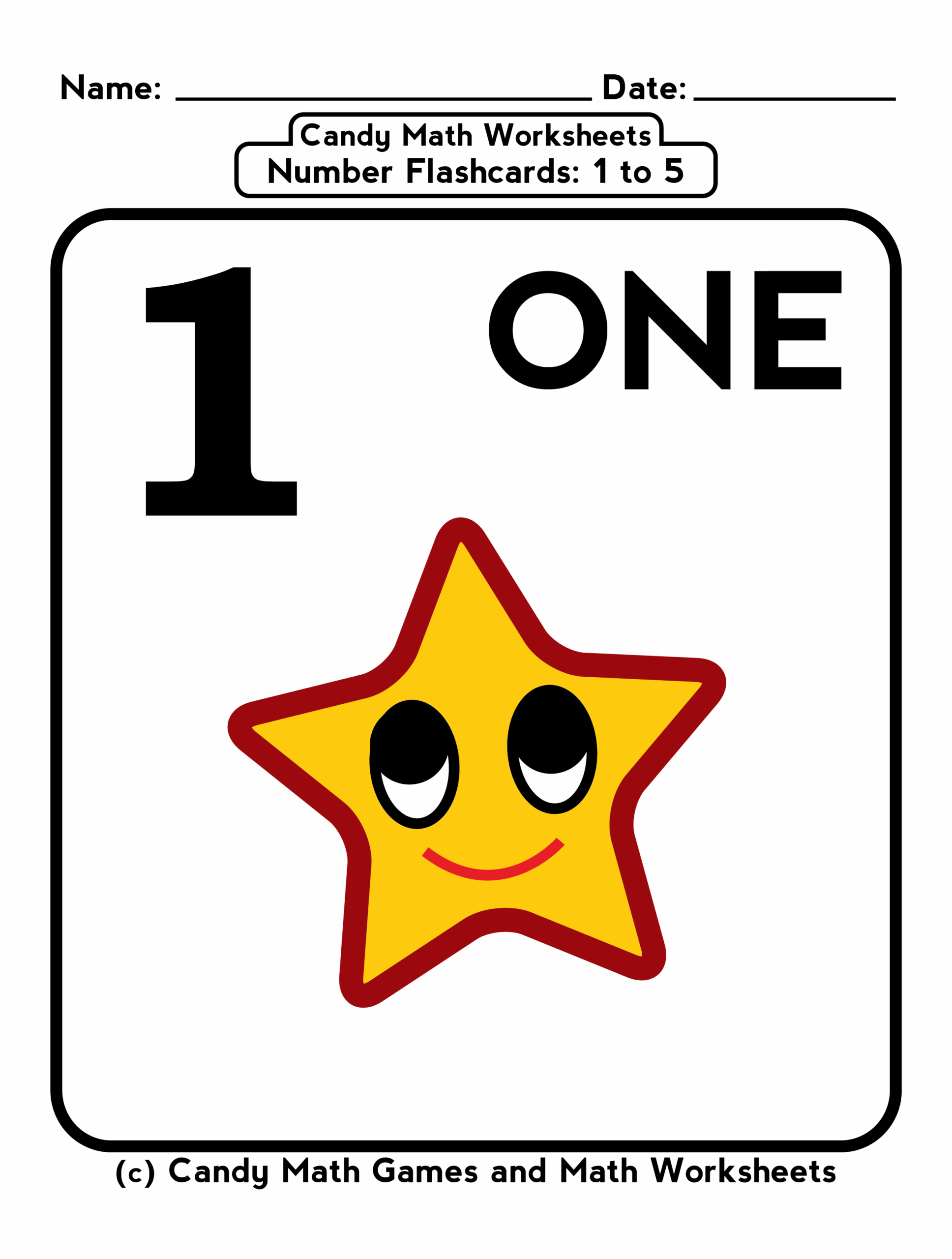 5 Free Math Worksheets And Counting FlashCards For Kids Penny Candy Math Worksheets