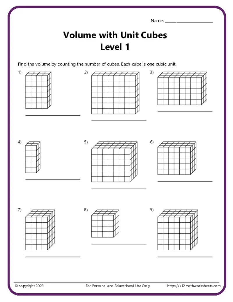 5th Grade Geometry Worksheets