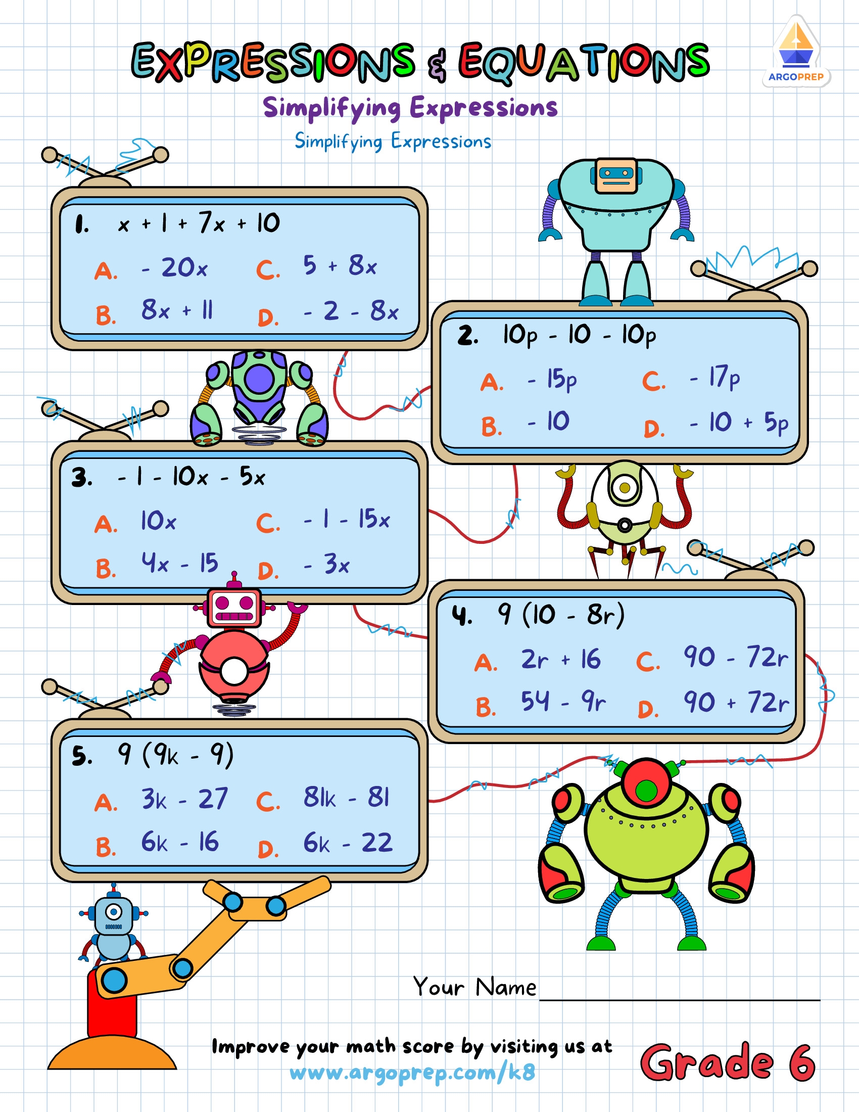 5th Grade Math Numerical Expressions Worksheets For Free ArgoPrep