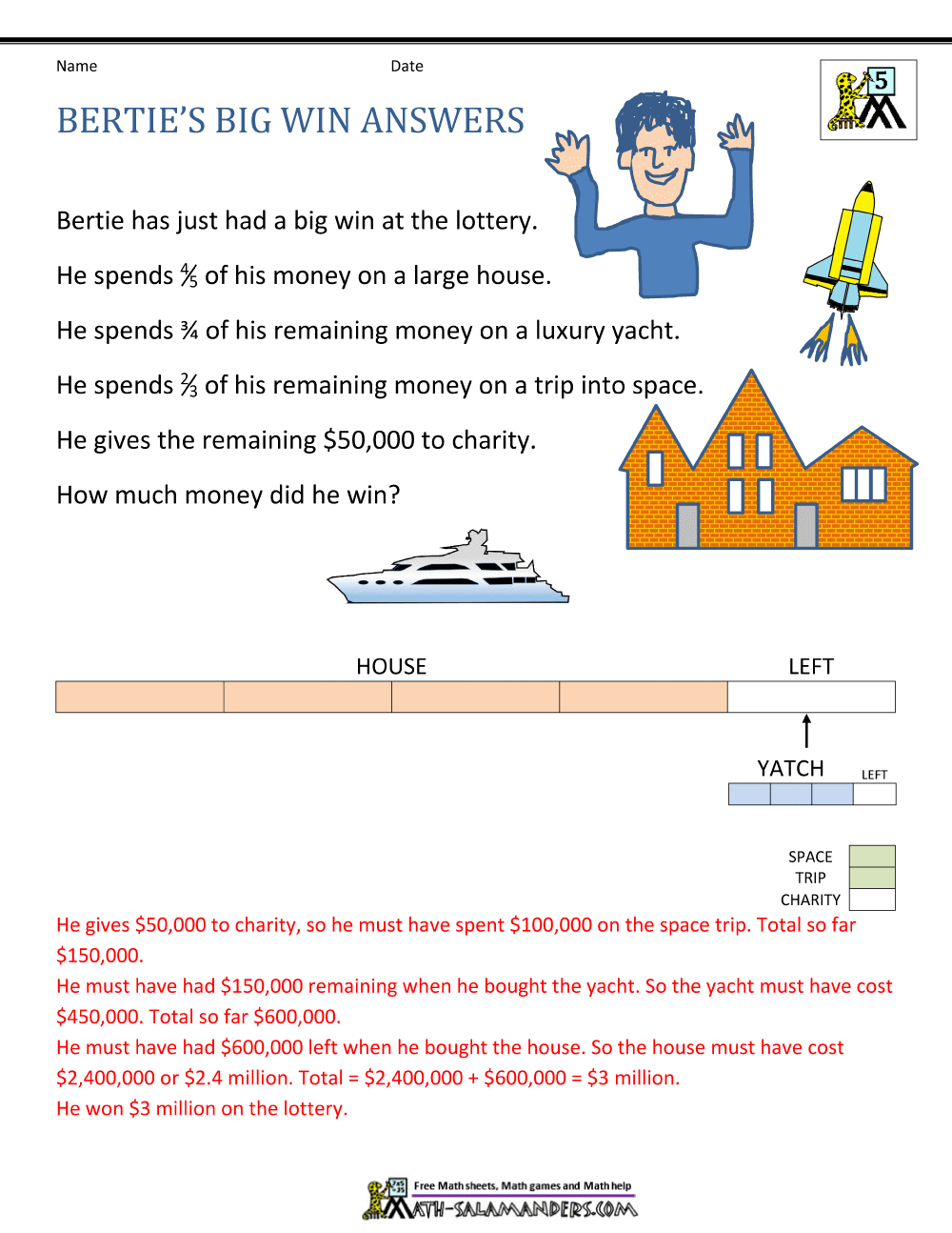 5th Grade Math Problems