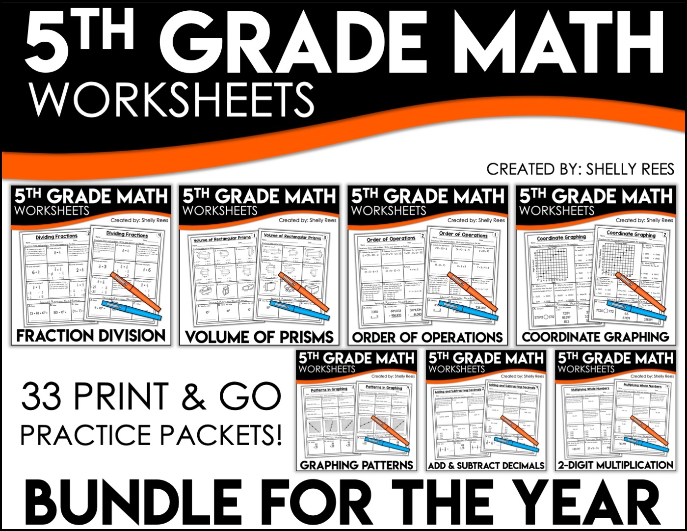 Free Printable Fifth Grade Worksheets Math