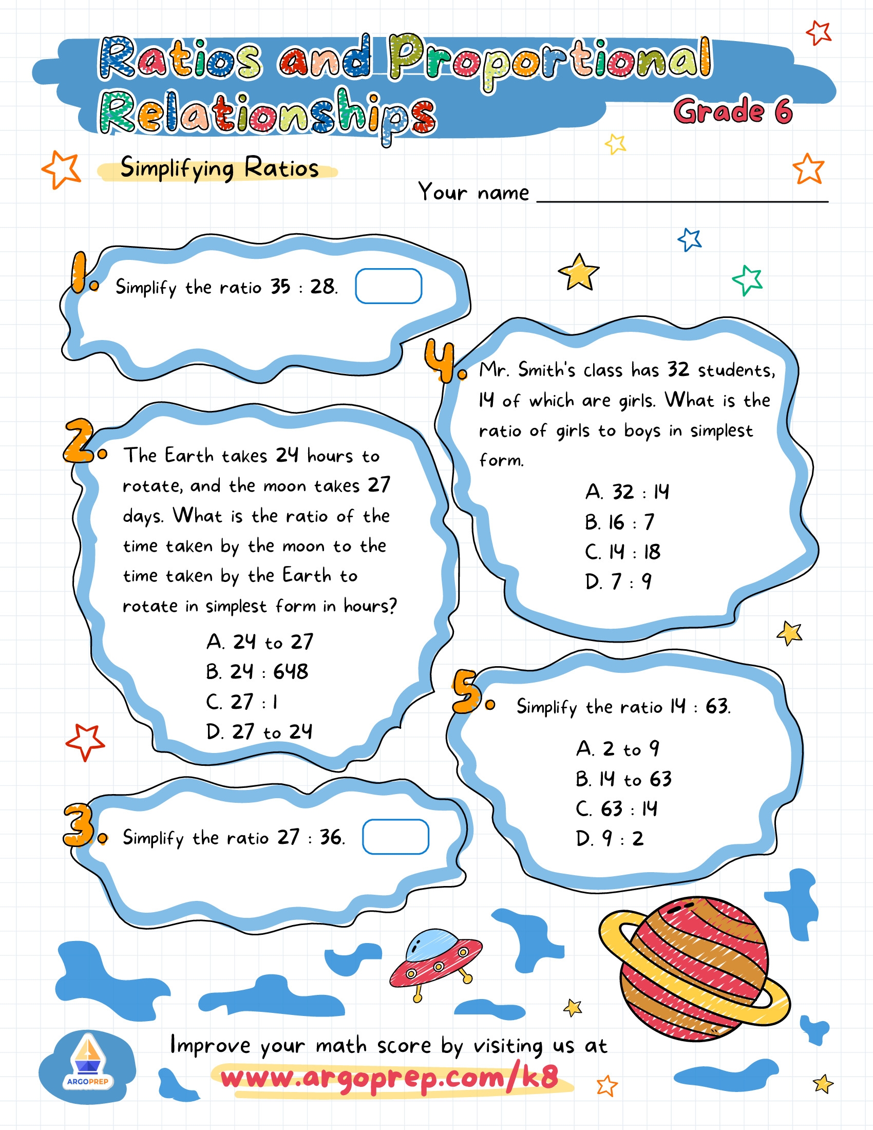 6th Grade Worksheets For Free ArgoPrep
