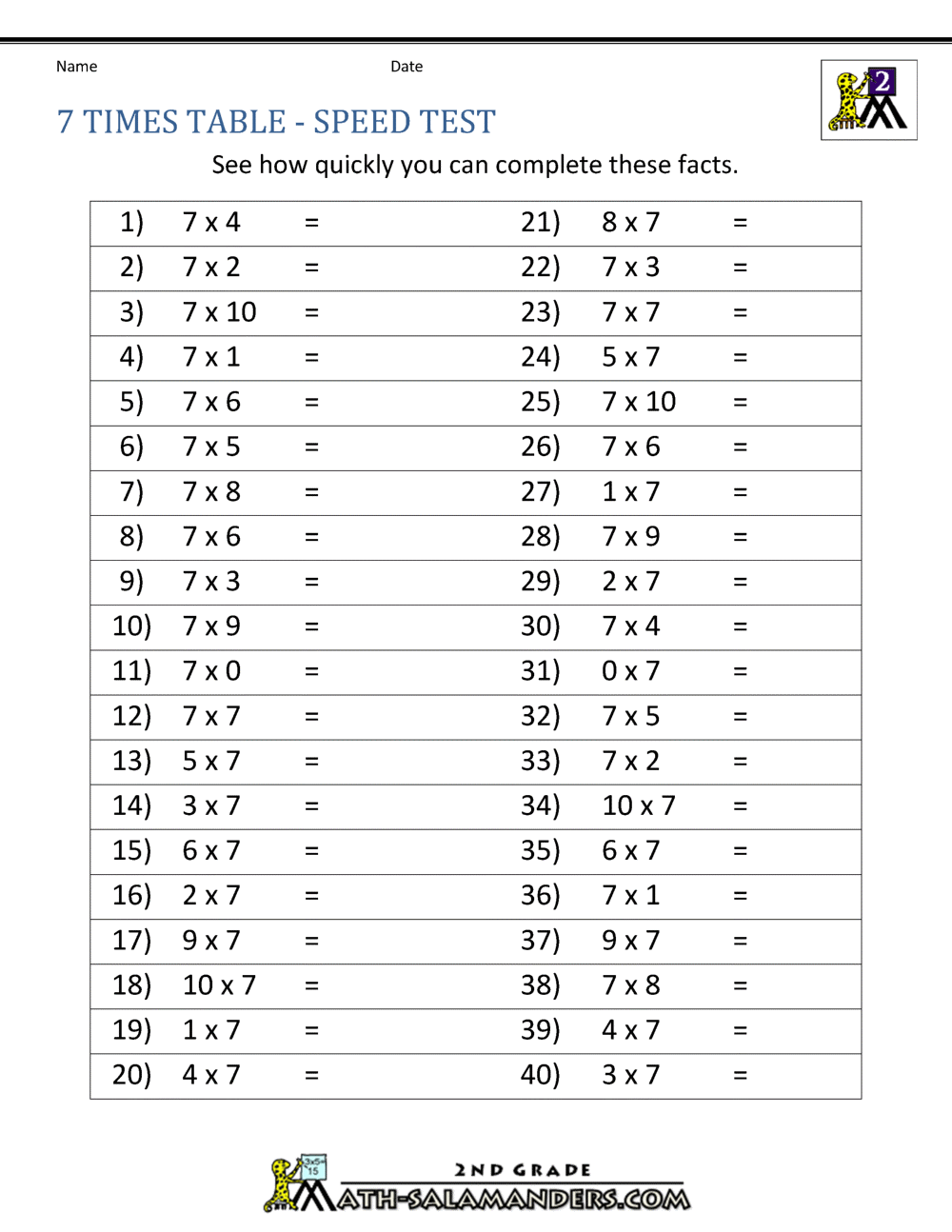 7th Grade Printable Worksheets With Answers