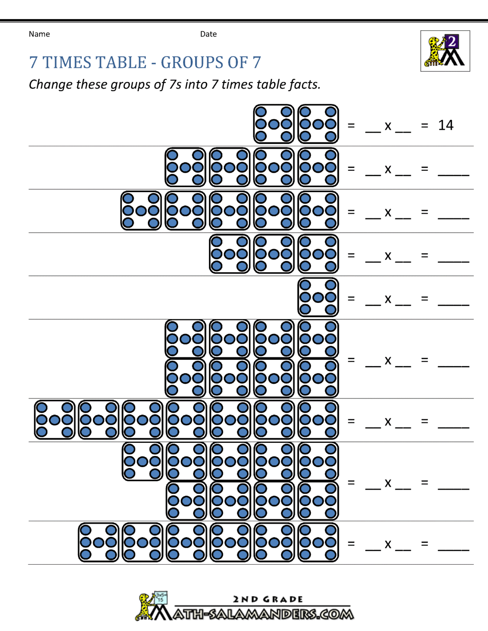 Printable Multiplication Worksheets Grade 7