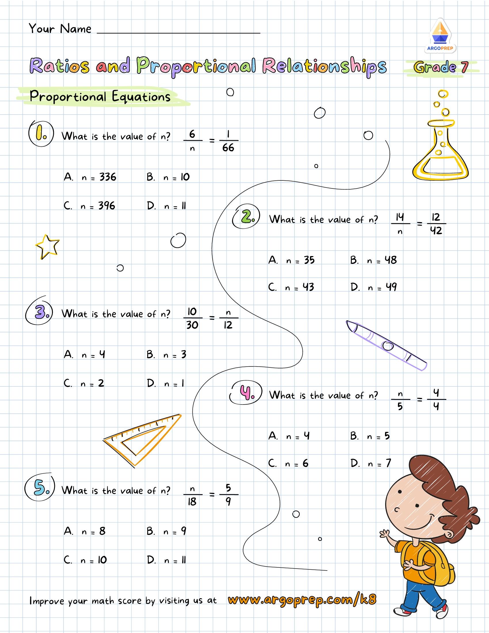 7th Grade Fractions Probability Worksheets For Free ArgoPrep