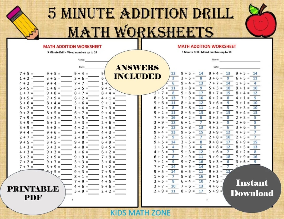 Minute Math For Kids