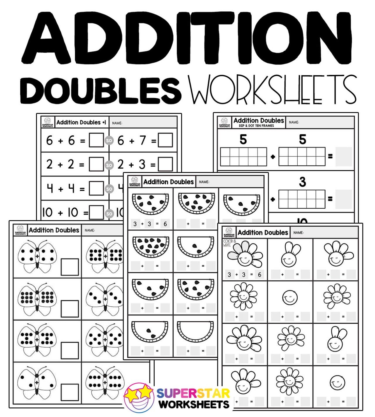 Addition Doubles Fact Worksheets Worksheets Library