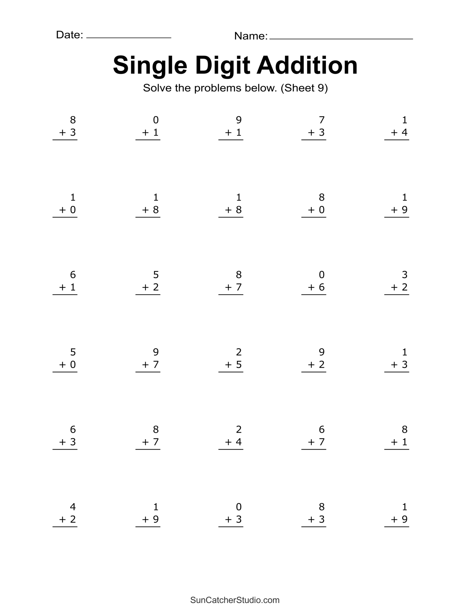 Addition Worksheets Free Printable Easy Math Problems Free Printables Monograms Design Tools Patterns DIY Projects