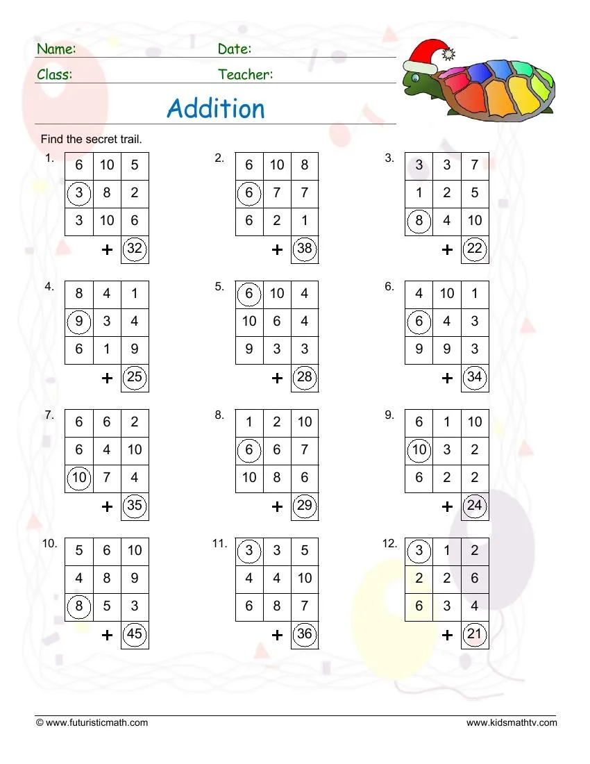 Printable Worksheets For 3rd Grade Math