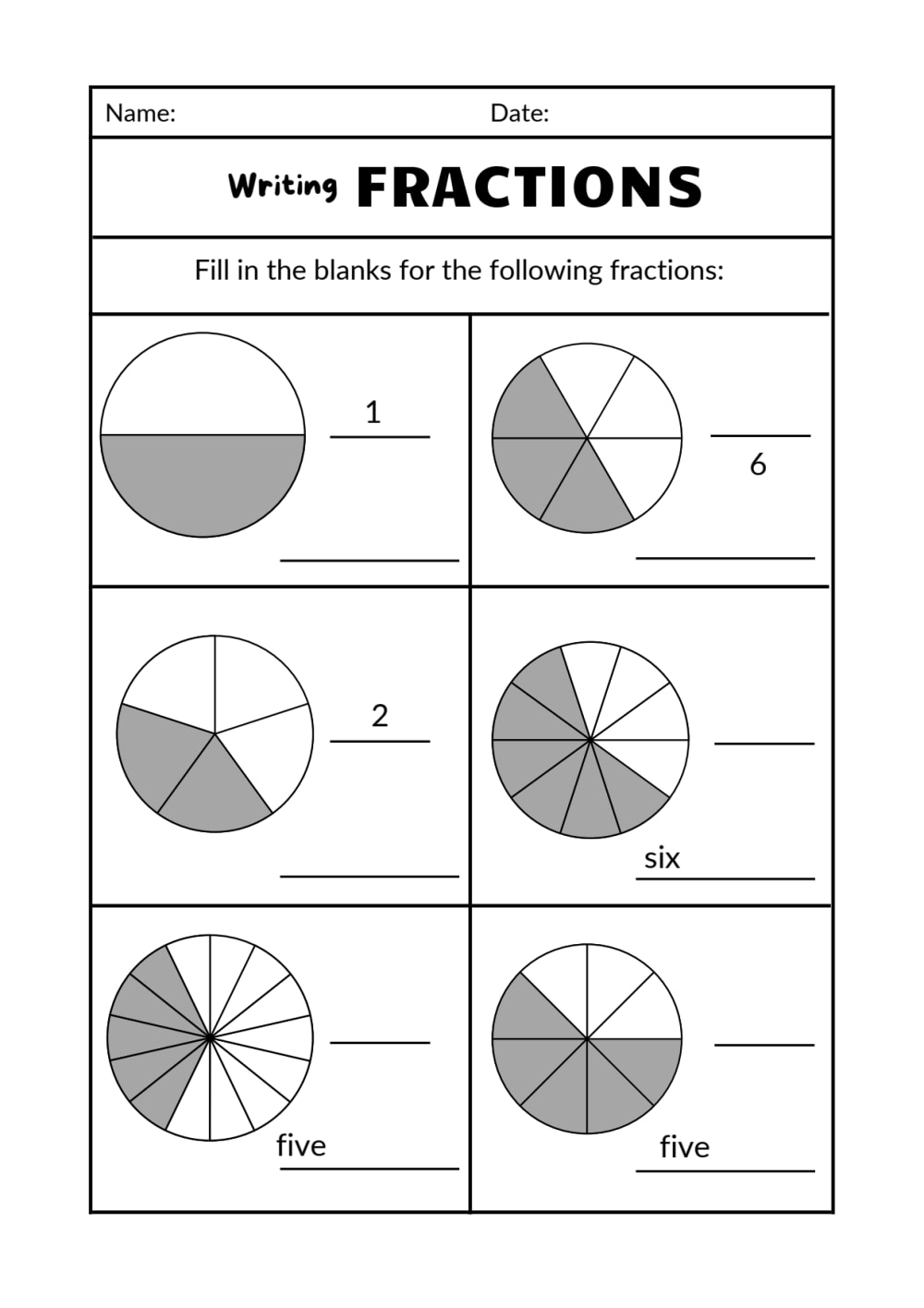 An Easy And Creative Mathematics Worksheet For Kinder To 6th Grade Upwork