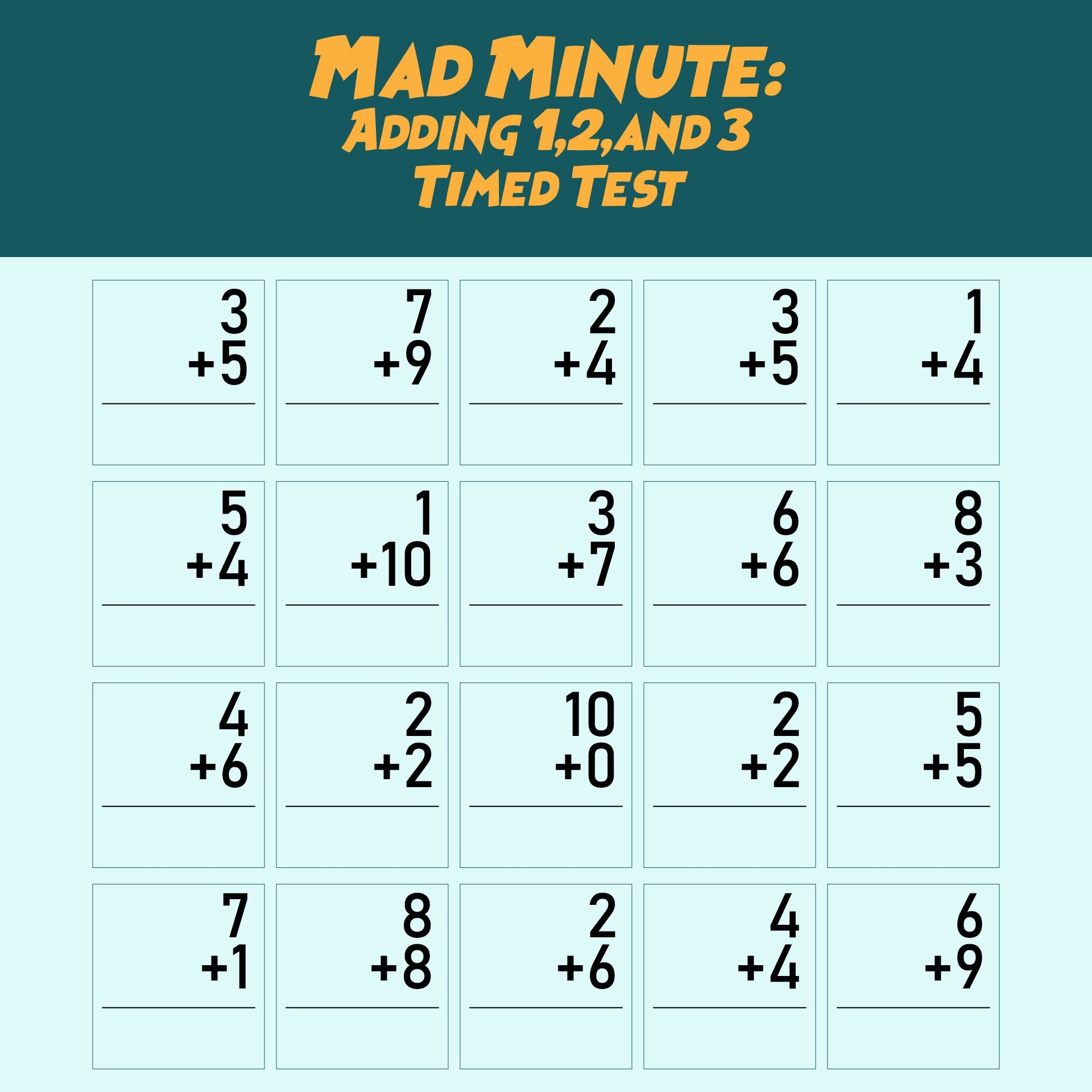 Boost Math Skills With Minute Math Worksheets Quick And Effective Practice