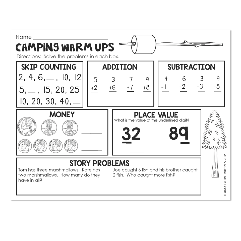 Camping Skills 1 Worksheet
